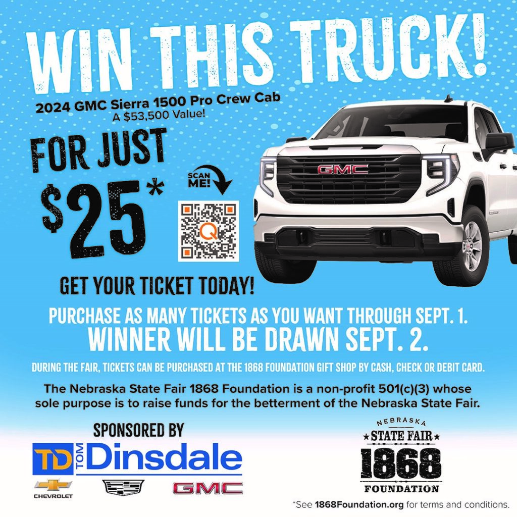 2024 Truck Raffle Nebraska State Fair